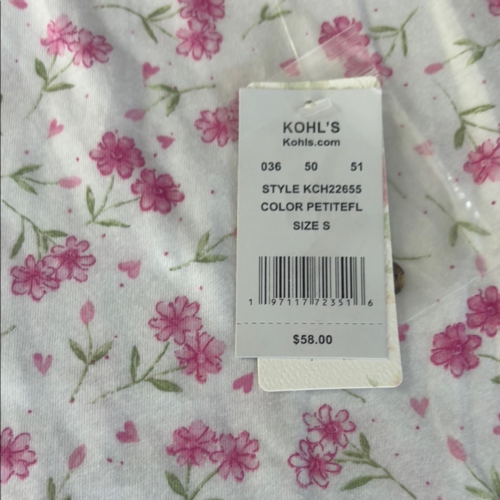 Carole Hochman White and Pink Pajamas‎ Size S - Picture 6 of 11